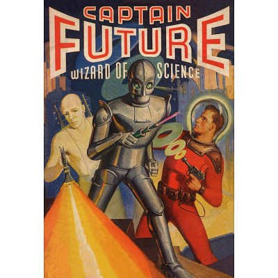 12x18 Captain Future Wizard Of Science Television Indooroutdoor Plastic Sign 0