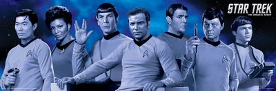 12x36-Star-Trek-Cast-Blue-Television-Poster-0