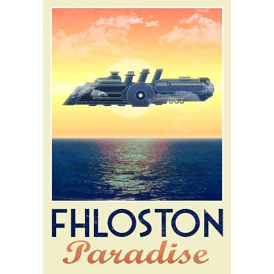 13x19 Fhloston Paradise Retro Travel Poster 0