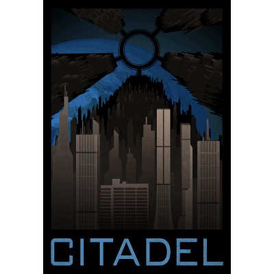 13x19 The Citadel Retro Travel Poster 0