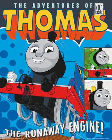 16x20-Thomas-the-Tank-Engine-Runaway-Train-Mini-Poster-Childrens-Television-Poster-0
