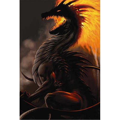 24x36 Belial Dragon By La Williams Fantasy Poster 0