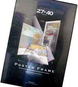 27x40 Movie Poster Frame Strong Pressboard Backing Black Vinyl Edges 27 X 40 Poster Frame 0