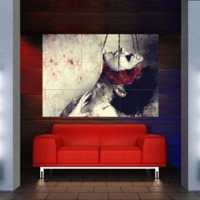 Abstract Face Lift Horror Art Giant Poster X632 0