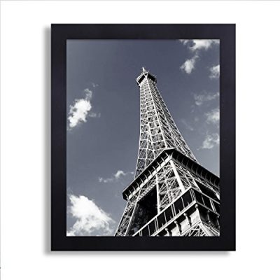 Adeco Pf0378 Black Wood 125 Inch Wide Margin Poster Photo Picture Frame 11x14 Inch 0
