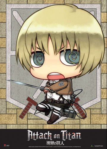 Attack On Titan Sd Armin Fabric Poster By Ge Animation 0