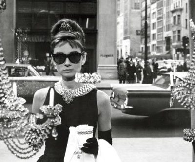 Audrey Hepburn Breakfast At Tiffanys Window Shopping In Black And White Movie Poster Print 24 By 36 Inch 0