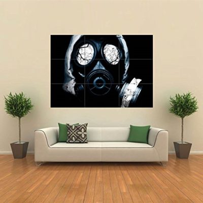 Black Gas Mask Horror Gothic New Giant Poster Wall Art Unique Print Picture G111 0
