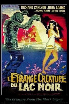 Creature From The Black Lagoon1954vintage Movie Poster Reproductionfrench Style 0
