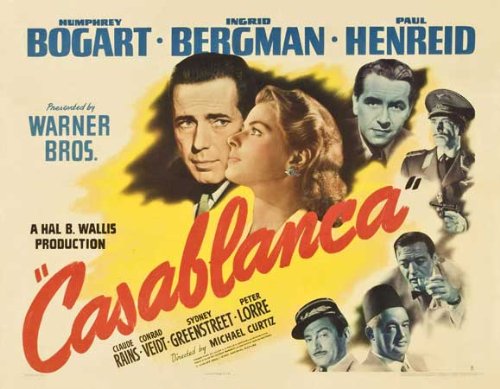 Casablanca-POSTER-Movie-1942-Style-J-27-x-40-Inches-69cm-x-102cm-Humphrey-BogartIngrid-BergmanPaul-HenreidClaude-RainsPeter-LorreSydney-GreenstreetConrad-Veidt-0