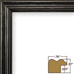 Craig Frames 200ASHBK2436AAC Picture/Poster Frame in Wood Grain Finish ...