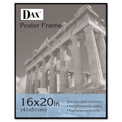 Dax Coloredge Poster Frame With Plexiglas Window 16 X 20 Inches Clear Faceblack Border N16016bt 0