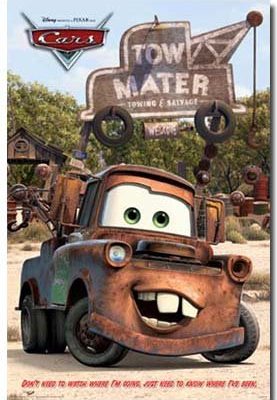 Disney Cars Movie Poster Mater Rare Hot New 24x36 0