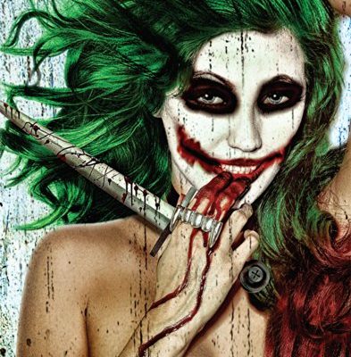 Daveed Benito Joker Girl Why So Serious Sexy Gothic Pin Up Art Postcard Poster Print Unframed 11x14 0