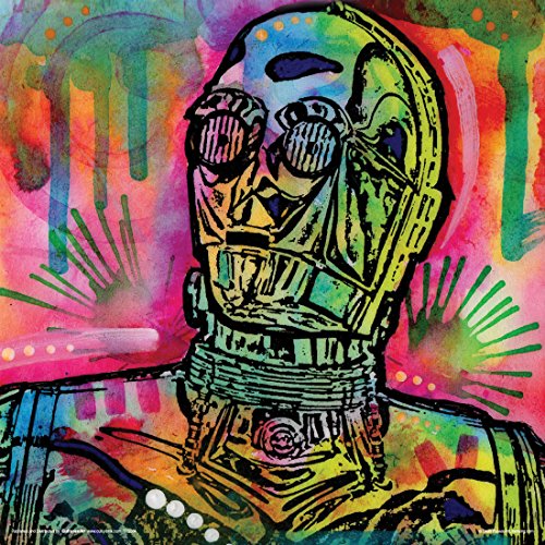 Dean-Russo-Robot-Face-Science-Fiction-Sci-Fi-Movie-Film-Modern-Art-Decorative-Poster-Print-12x12-0