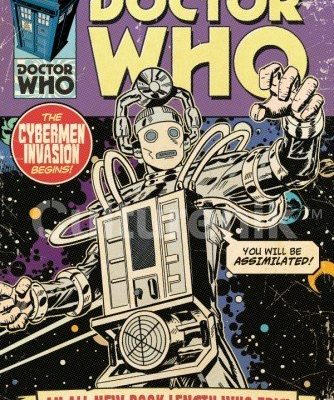 Doctor Who Cybermen Invasion Comic Book Cover Art Sci Fi British Tv Television Show Poster Print 24x36 0