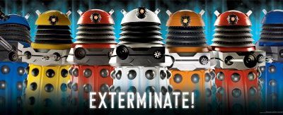 Doctor Who Daleks Exterminate Tv Show Poster Print 12x36 0