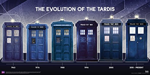Doctor Who Evolution Of The Tardis Sci Fi British Tv Television Show Poster Print 12x24 0