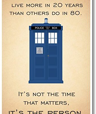 Doctor Who Tardis Its Not The Time That Matters Its The Person New Quote Poster 0