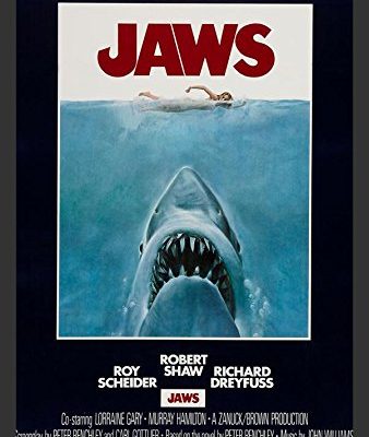 Framed Jaws Movie Poster 18x12 Art Print Poster Starring Roy Scheider Robert Shaw Richard Dryfuss Lorainne Gary Murray Hamilton With The Giant Killer Shark Steven Spielberg Horror 0