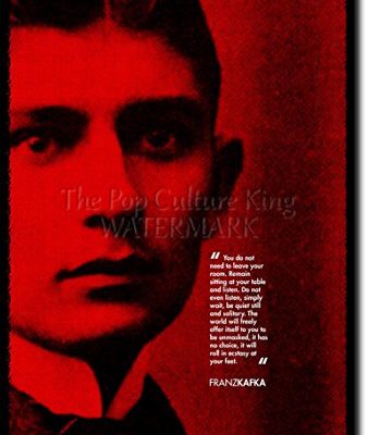 Franz Kafka Art Print High Resolution Photo Poster With Iconic Quote A Completely Unique Gift Idea Size 12x8 Inches 0