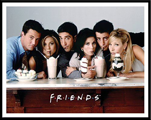 Friends-Milkshakes-TV-Romantic-Sitcom-Television-Show-Postcard-Poster-Print-Framed-11x14-0