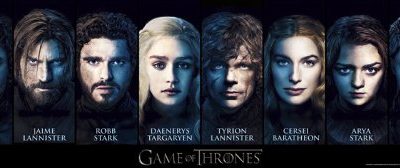 Game Of Thrones Character Faces Epic Fantasy Action Hbo Tv Television Show Print Poster 12x36 0