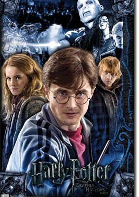 Harry Potter Deathly Hallows Collage Epic Fantasy Adventure Film Movie Print Poster 24 By 36 0