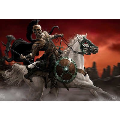 Laminated Dark Rider By Tom Wood Poster 13x19 0