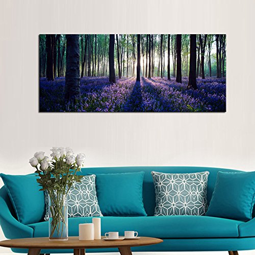 Large Size Canvas Wall Art With Framelavender Forestmild Sunshinelandscape Canvas Prints Art Wall Decor 12 Inches Thick Frameready Hanging On 0 0