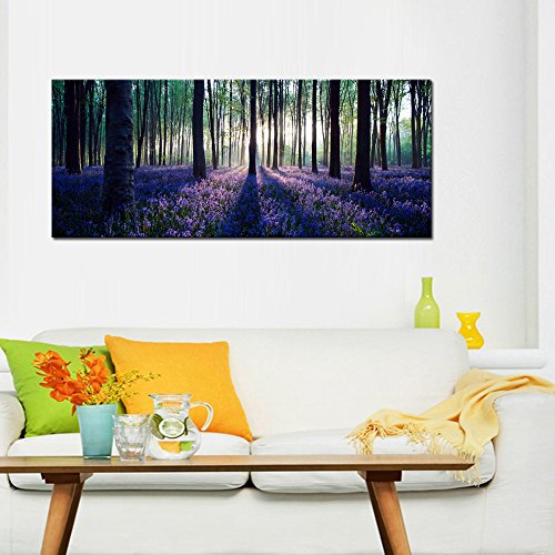 Large Size Canvas Wall Art With Framelavender Forestmild Sunshinelandscape Canvas Prints Art Wall Decor 12 Inches Thick Frameready Hanging On 0 1