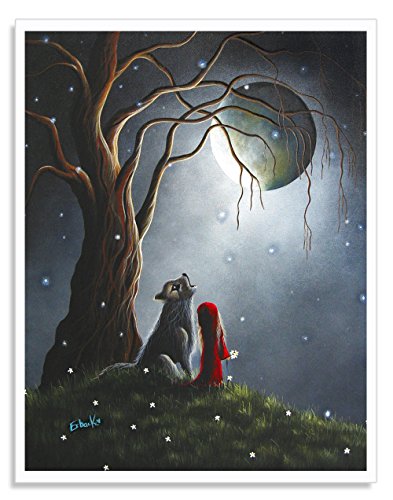 Little-Red-Riding-Hood-Art-Prints-Riding-Hood-Artwork-Fantasy-Art-Fairytale-Art-Wall-Art-Home-Decor-Ideas-Fine-Art-Prints-Erback-Original-Art-Designs-8x10-Prints-Wolf-Art-0