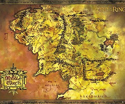 Lord Of The Rings Classic Middle Earth Map Epic Fantasy Adventure Film Movie Print Poster 24 By 36 0
