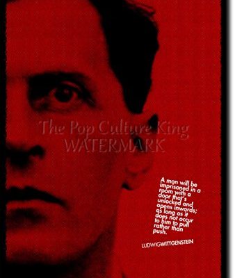 Ludwig Wittgenstein Art Print High Resolution Photo Poster With Iconic Quote A Completely Unique Gift Idea Size 12x8 Inches 0