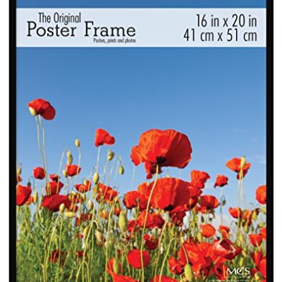Mcs 65534 Original Poster Frame With Strong Pressboard Backing Black 16 By 20 Inch 0