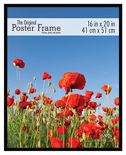 Mcs 65534 Original Poster Frame With Strong Pressboard Backing Black 16 By 20 Inch 0