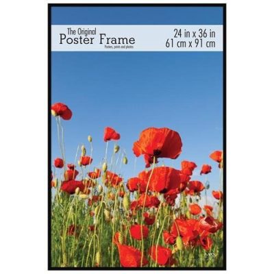Mcs Acrylic Corrugated Back Poster Frame For A 24 X 36 Photograph Black 22446 0