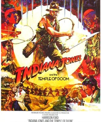Movie Poster Indiana Jones And The Temple Of Doom Action Adventure 24x36 Reproduction Not An Original 0