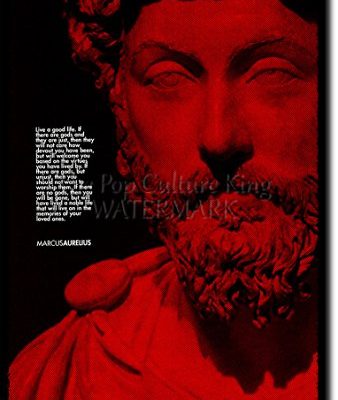 Marcus Aurelius Art Print High Resolution Photo Poster With Iconic Quote A Completely Unique Gift Idea Size 12x8 Inches 0