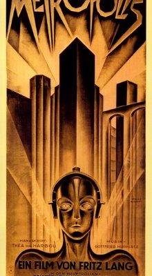 Metropolis Germany German Science Fiction Movie Film Of Von Fritz Lang 14 X 30 Image Size Vintage Poster Reproduction 0