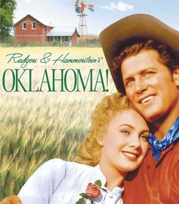 Oklahoma Movie Poster 27 X 40 Inches 69cm X 102cm 1955 Style B Gordon Macraeshirley Jonesrod Steigergloria Grahameeddie Albertcharlotte Greenwood 0