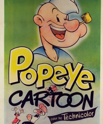 Popeye Cartoon Movie Poster Classic Funny 24x36 Reproduction Not An Original 0