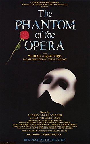 Phantom-of-the-Opera-The-Poster-Broadway-Theater-Play-11x17-Michael-Crawford-Sarah-Brightman-Vintage-Art-MasterPoster-Print-11x17-0