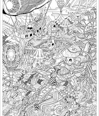 Port Obello Coloring Poster By Littlehorn Posters Giant 27x40 Inches 0