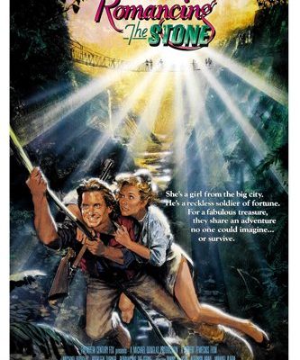 Romancing The Stone Movie Poster Michael Douglas Adventure Love Action 24x36 Reproduction Not An Original 0