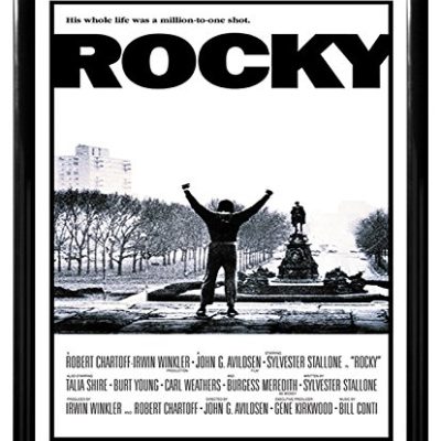 Rocky Arms Up Movie Score Classic Boxing Sports Drama Film Poster Print Z Framed 8x10 0
