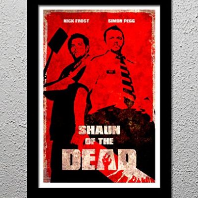 Shaun Of The Dead Nick Frost Simon Pegg Zombie Comedy Horror Movie Original Minimalist Art Poster Print 0