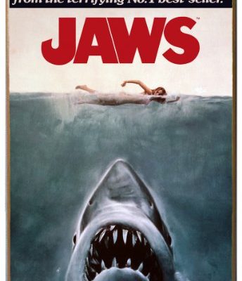 Silver Buffalo Jw0136 Jaws Movie Poster Wood Wall Decor 13 In X 19 In 0