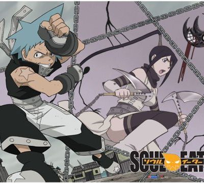 Soul Eater Black Star Tsubaki Fabric Poster By Ge Animation 0