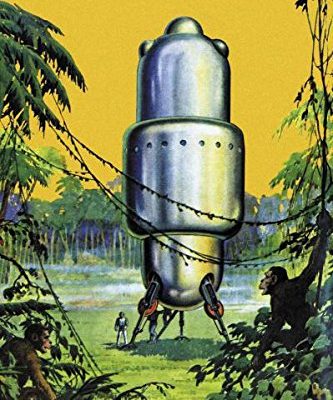 Spaceship In The Jungle By Retro Sci Fi Science Fiction Vintage Print Poster 20x30 0